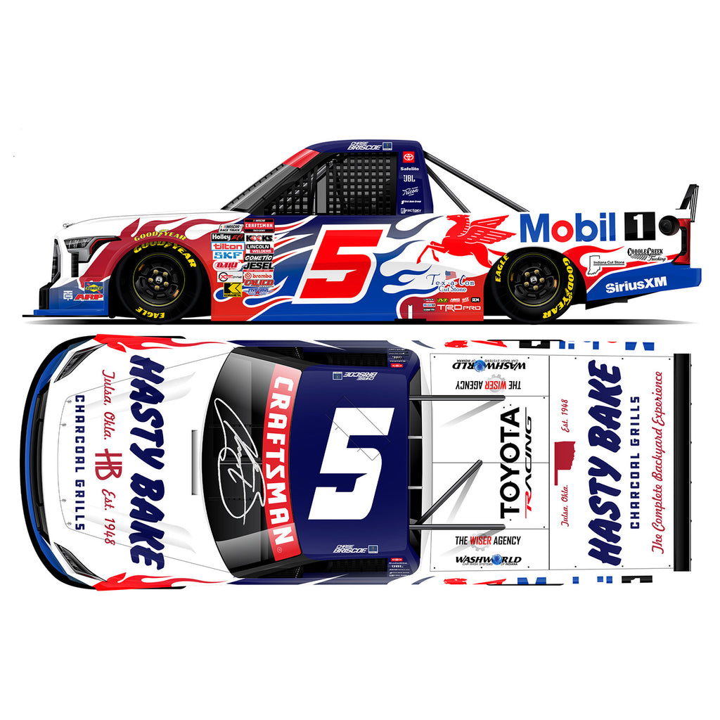 Chase Briscoe Autographed Mobil 1 / Hasty Bake 1:24 Standard 2026 Diecast Truck #5 NASCAR