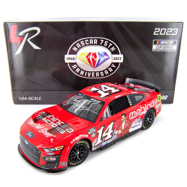 Chase Briscoe / Tony Stewart Dual Autographed Mahindra "You Old Goat" 1:24 Standard 2023 Diecast Car #14 NASCAR