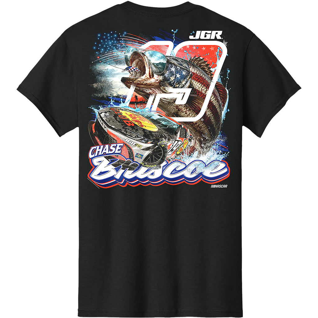 Chase Briscoe 2026 Bass Pro Shops Patriotic Fishing Classic Ink T-Shirt Black #19 NASCAR