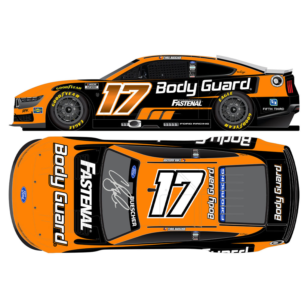 Chris Buescher Autographed Body Guard 1:24 Standard 2026 Diecast Car #17 NASCAR