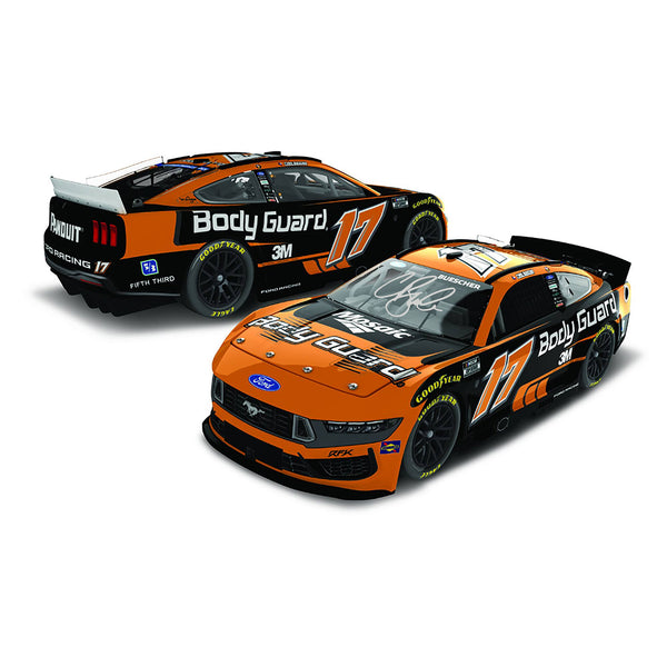 Chris Buescher Autographed Body Guard Greg Biffle Tribute 1:24 Standard 2026 Diecast Car #17 NASCAR