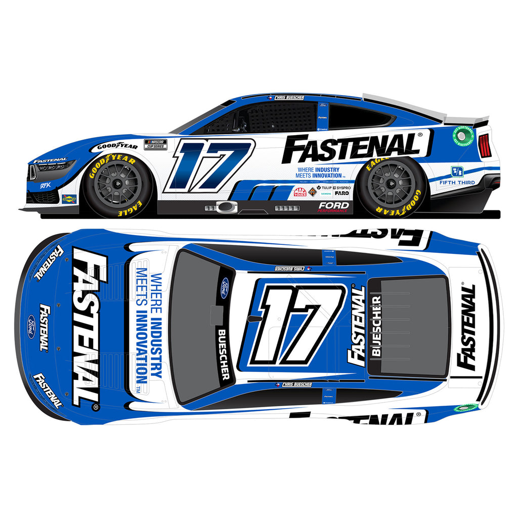 Chris Buescher Fastenal 1:24 Standard 2025 Diecast Car #17 NASCAR