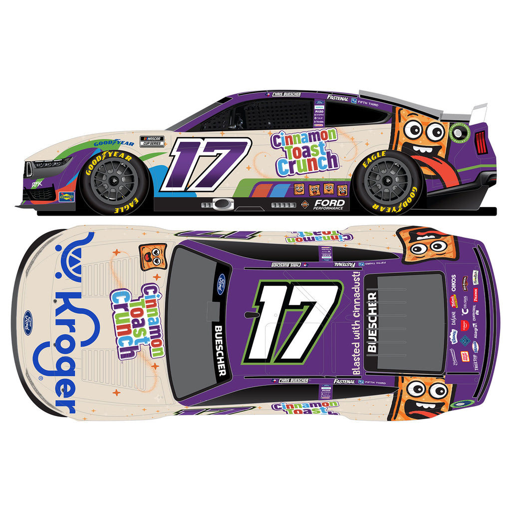 Chris Buescher Kroger / Cinnamon Toast Crunch 1:64 Standard 2025 Diecast Car #17 NASCAR