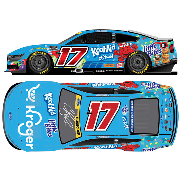 Chris Buescher Autographed Kroger / Kool-Aid / Little Bites 1:24 Standard 2026 Diecast Car #17 NASCAR