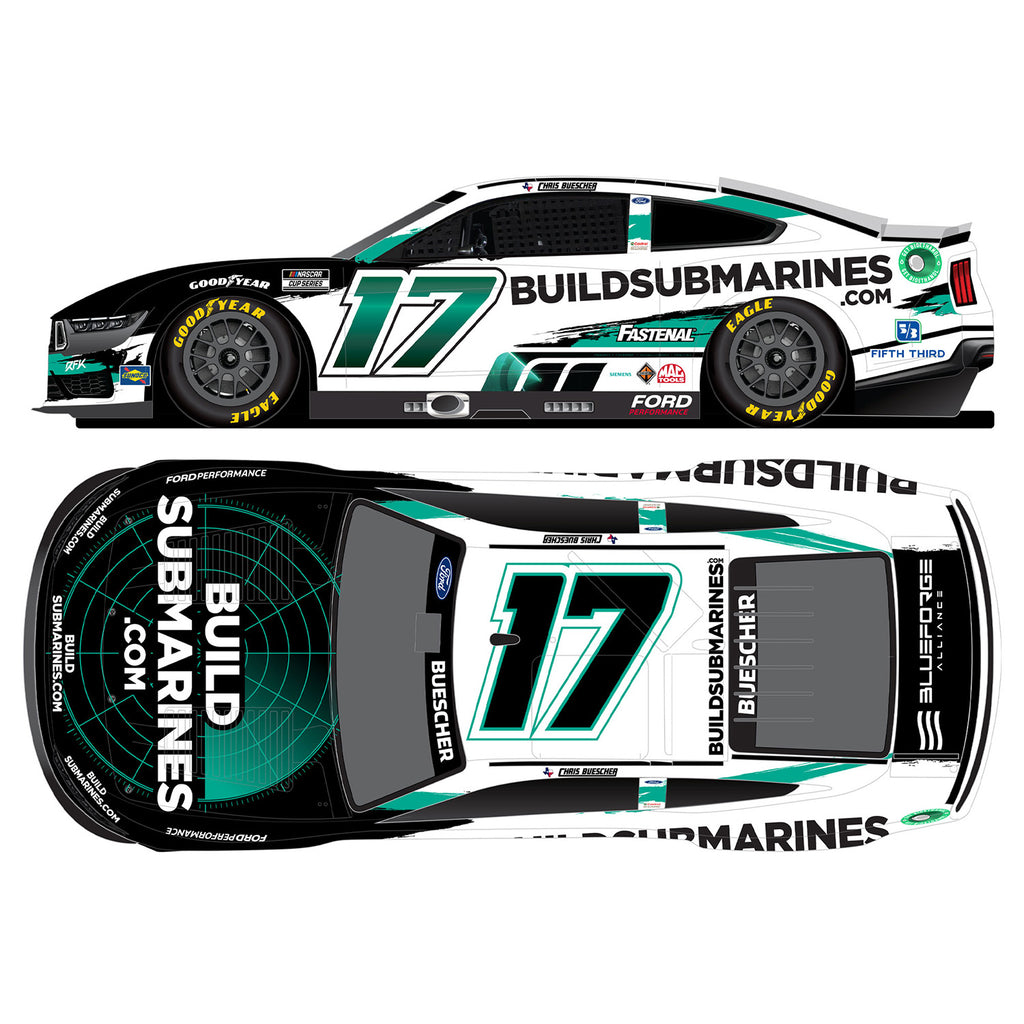 Chris Buescher BuildSubmarines 1:64 Standard 2023 Diecast Car #17 NASCAR