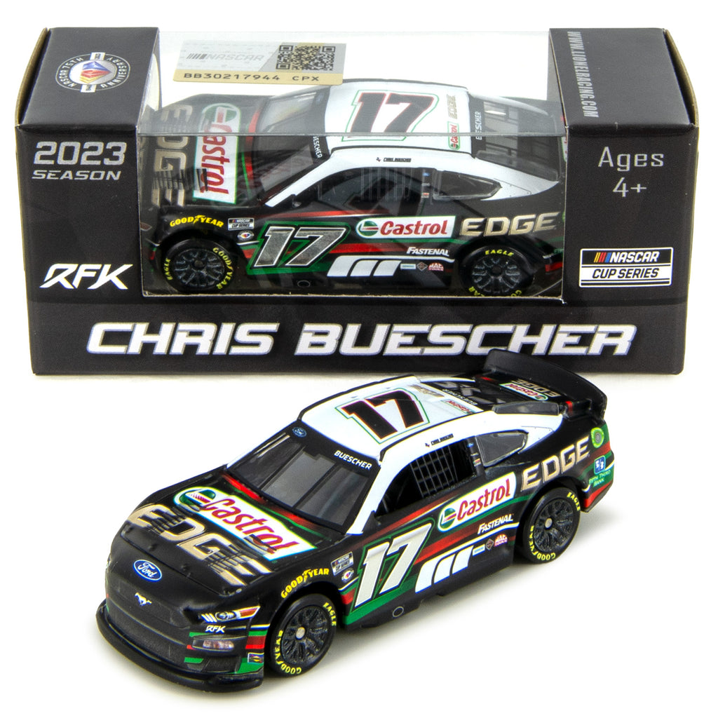 Chris Buescher Castrol Edge 1:64 Standard 2023 Diecast Car #17 NASCAR