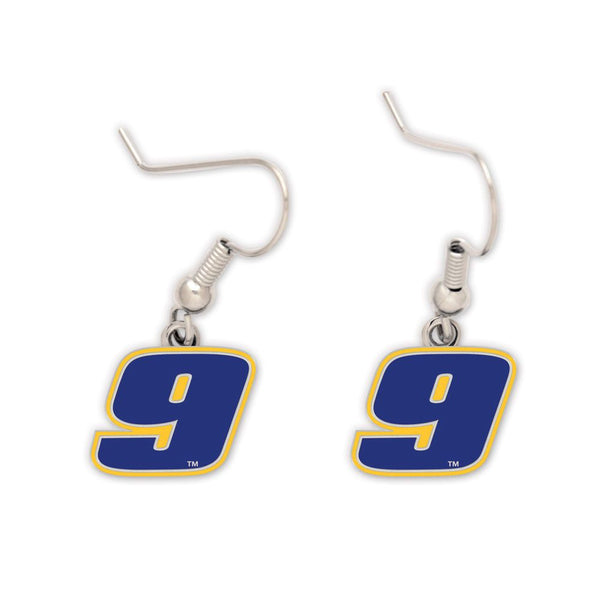 Chase Elliott #9 Dangle Earrings NASCAR