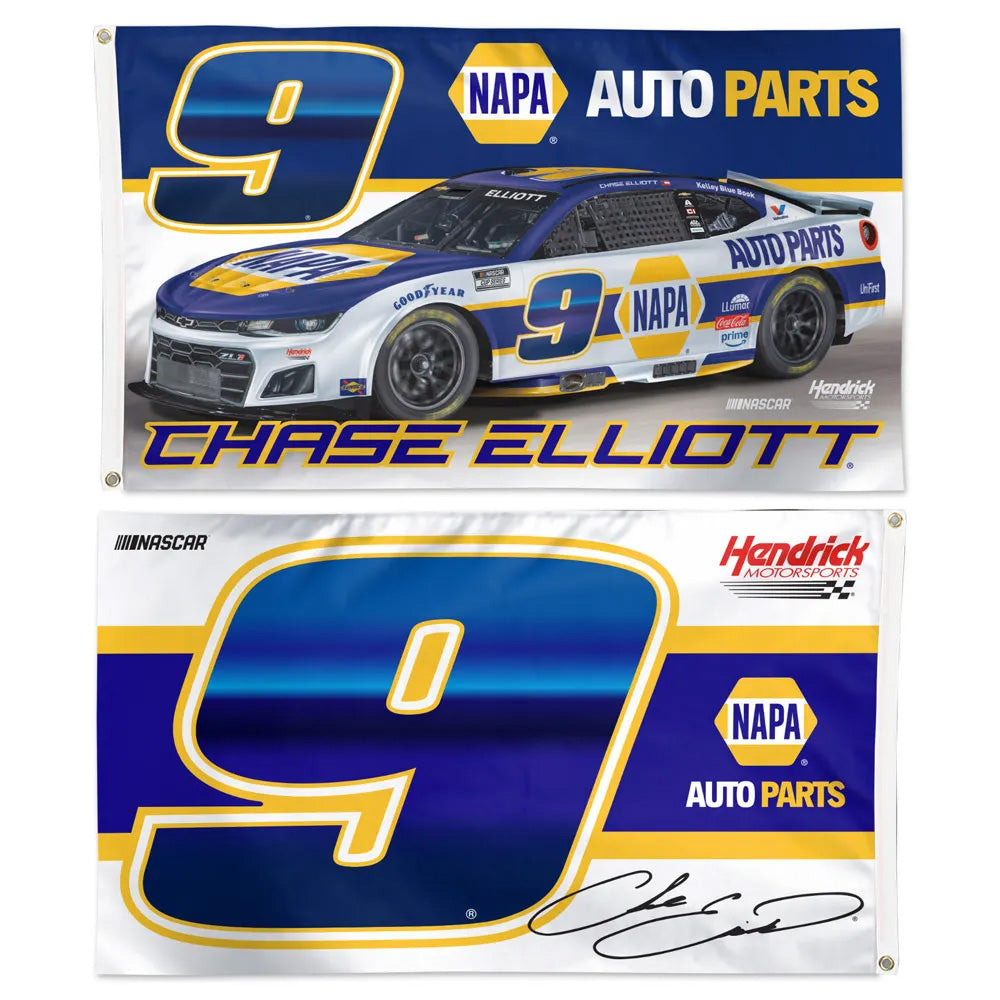 Chase Elliott 2026 NAPA Two-Sided NASCAR 3x5 Flag #9 NASCAR