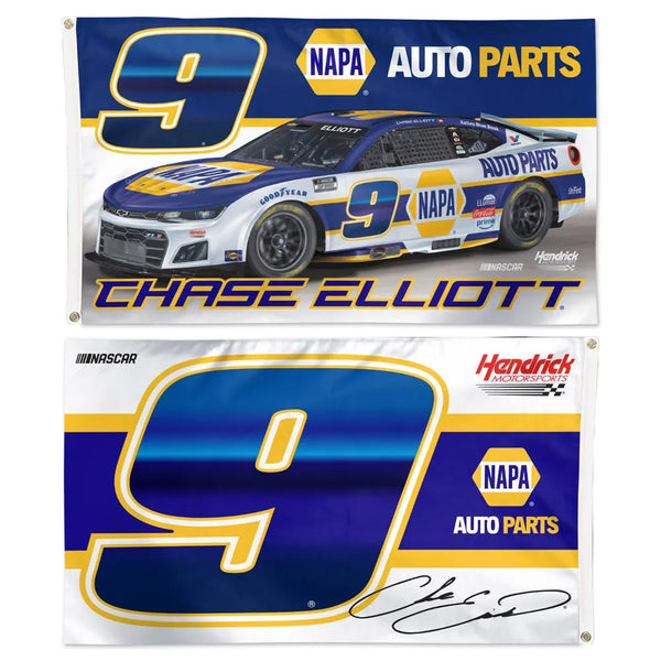 Chase Elliott 2026 NAPA Two-Sided NASCAR 3x5 Flag #9 NASCAR