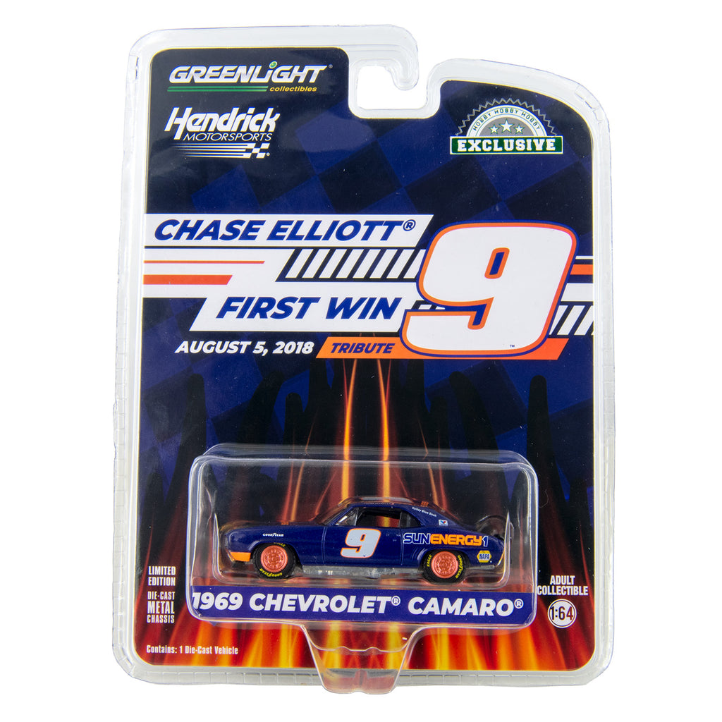 Chase Elliott 2018 First Hendrick Motorsports Win Tribute 1:64 Standard 1969 Camaro Diecast Car