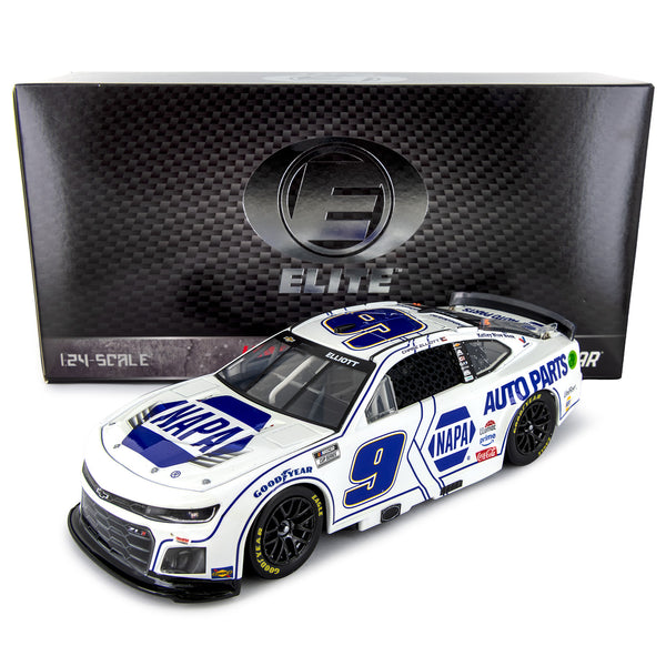 Chase Elliott ELITE NAPA White 1:24 2025 Diecast Car #9 NASCAR