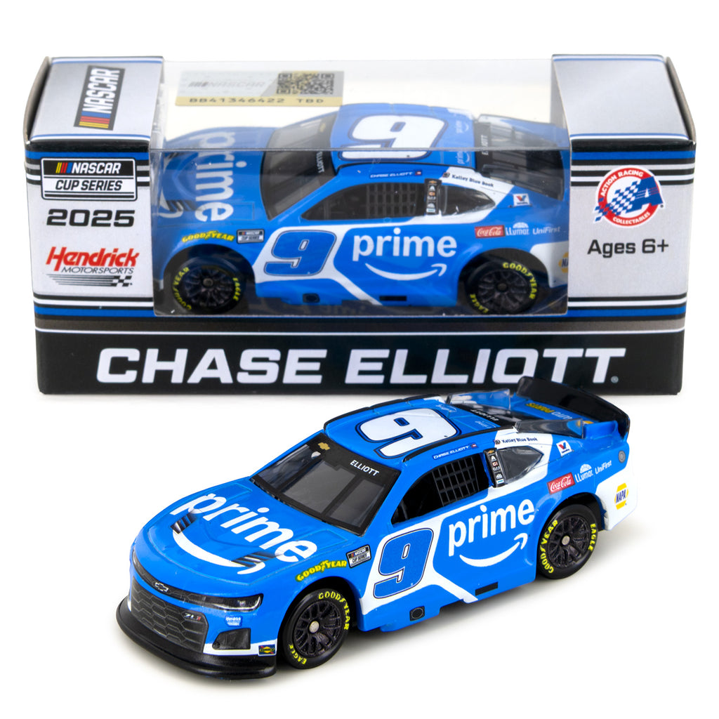 Chase Elliott Amazon Prime 1:64 Standard 2025 Diecast Car #9 NASCAR