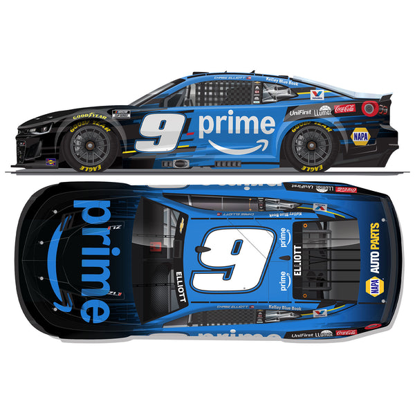 Chase Elliott Amazon Prime 1:24 Standard 2026 Diecast Car #9 NASCAR