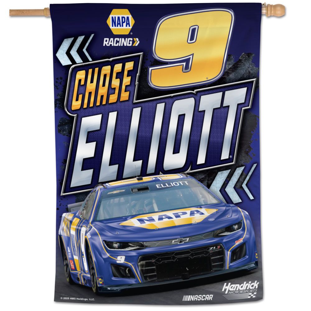 Chase Elliott 2025 NAPA 28x40 Vertical Flag #9 NASCAR