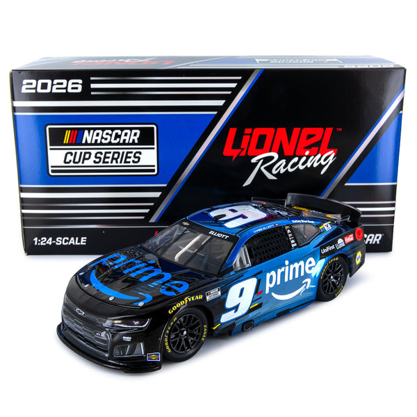 Chase Elliott Amazon Prime 1:24 Color Chrome 2026 Diecast Car #9 NASCAR
