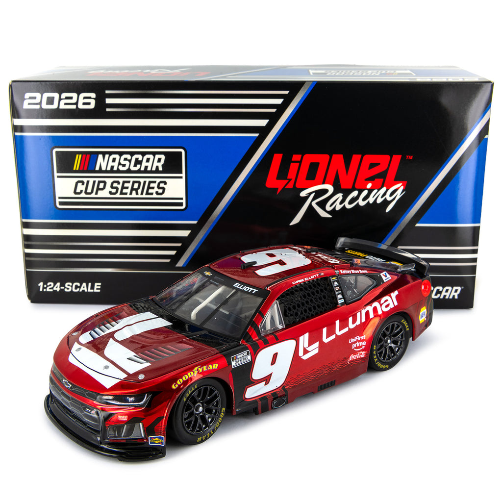 Chase Elliott Llumar 1:24 Color Chrome 2026 Diecast Car #9 NASCAR