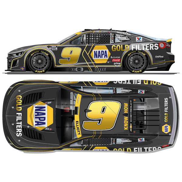 Chase Elliott Color Chrome NAPA Gold Filters Black 1:24 2026 Diecast Car #9 NASCAR
