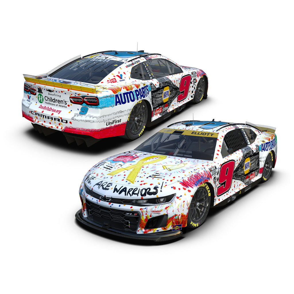 Chase Elliott NAPA Children's Healthcare of Atlanta / Desi9n to Drive 1:24 Standard 2024 Diecast Car 9 NASCAR