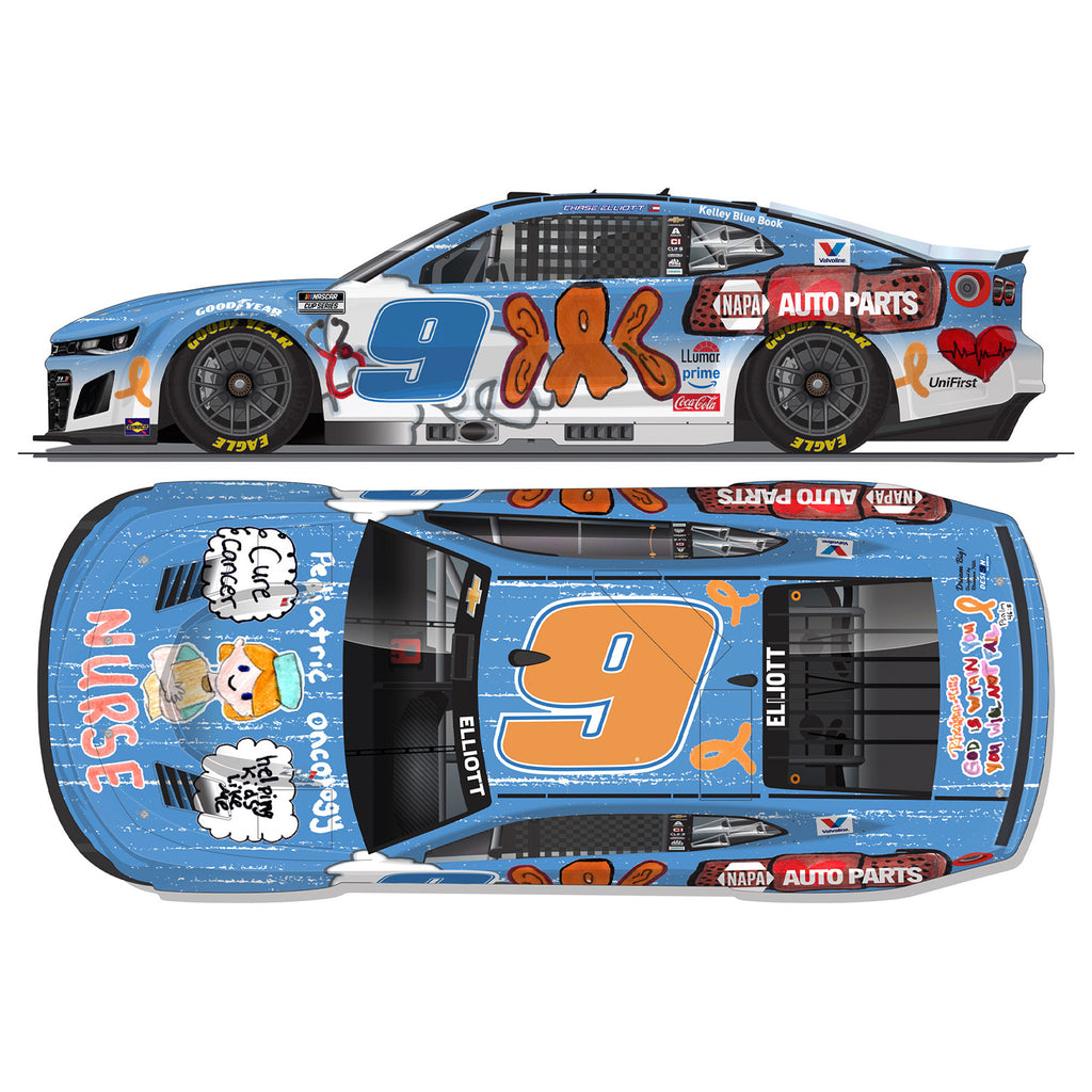 Chase Elliott Children's Healthcare of Atlanta / Desi9n to Drive 1:64 Standard 2025 Diecast Car #9 NASCAR