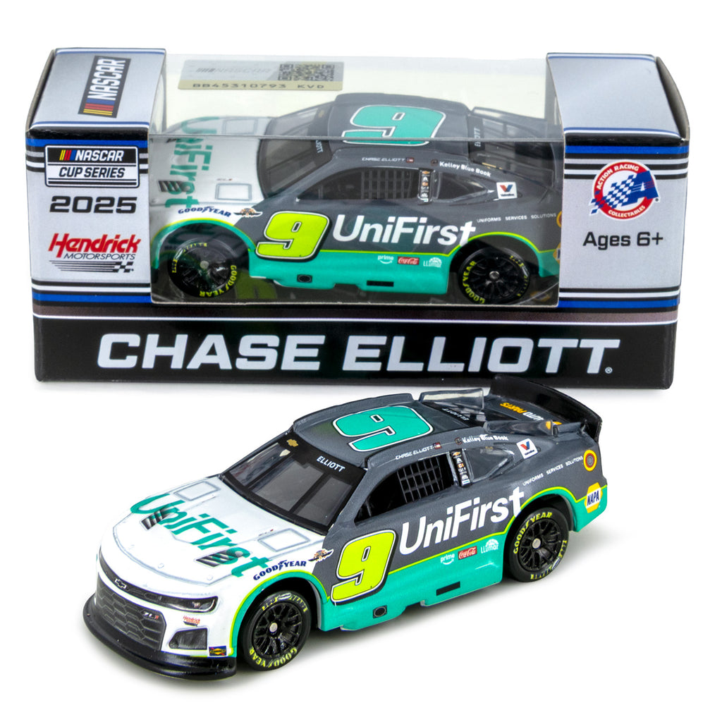 Chase Elliott Darlington Throwback to 1994 Ken Schrader 1:64 Standard 2025 Diecast Car UniFirst #9 NASCAR