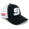 Chase Elliott 2025 Black #9 Mesh NASCAR Hat Black/White