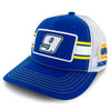 Chase Elliott 2025 Striped #9 Mesh Hat Blue/White NASCAR