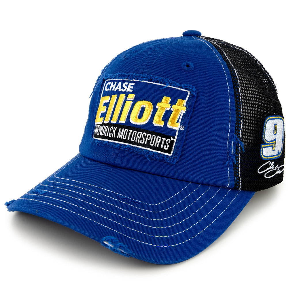 Chase Elliott 2025 Vintage Patch Hat Blue/Black #9 NASCAR