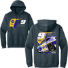 Chase Elliott 2026 NAPA Flash Heather Gray 2-Spot Hoodie Outerwear Sweatshirt #9 NASCAR