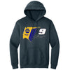 Chase Elliott 2026 NAPA Flash Heather Gray 2-Spot Hoodie Outerwear Sweatshirt #9 NASCAR