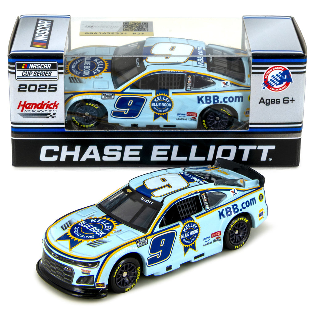 Chase Elliott Kelley Blue Book 1:64 Standard 2025 Diecast Car #9 NASCAR