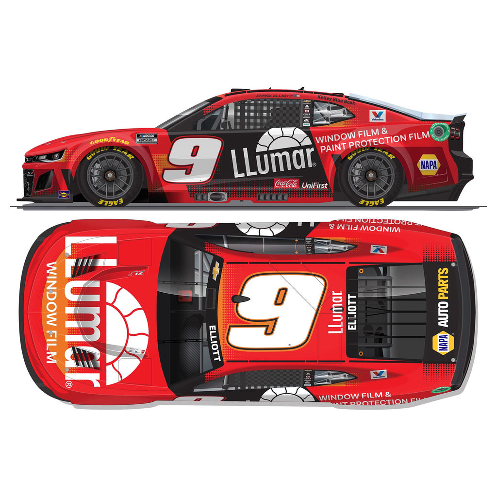 Chase Elliott Llumar 1:64 Standard 2025 Diecast Car #9 NASCAR