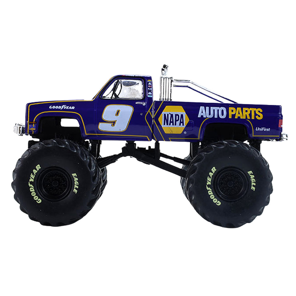 Chase Elliott 2025 NAPA Hendrick Motorsports Tribute Edition 1:64 Standard 1984 Chevrolet C-20 Monster Truck Diecast #9
