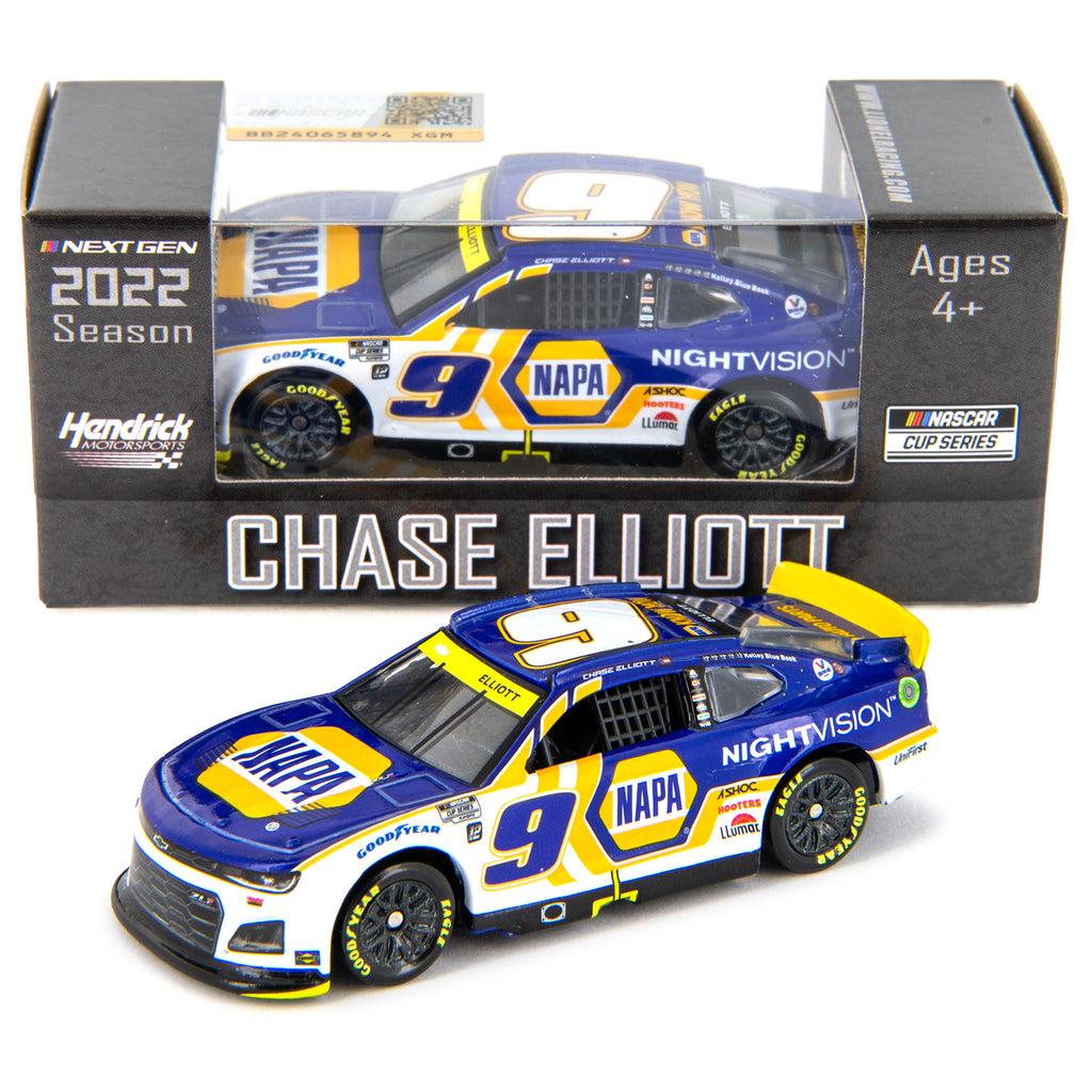 Chase Elliott NAPA Nightvision 1:64 Standard 2022 Diecast Car #9 NASCAR