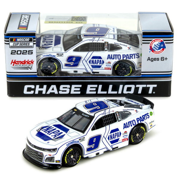Chase Elliott NAPA White 1:64 Standard 2025 Diecast Car #9 NASCAR