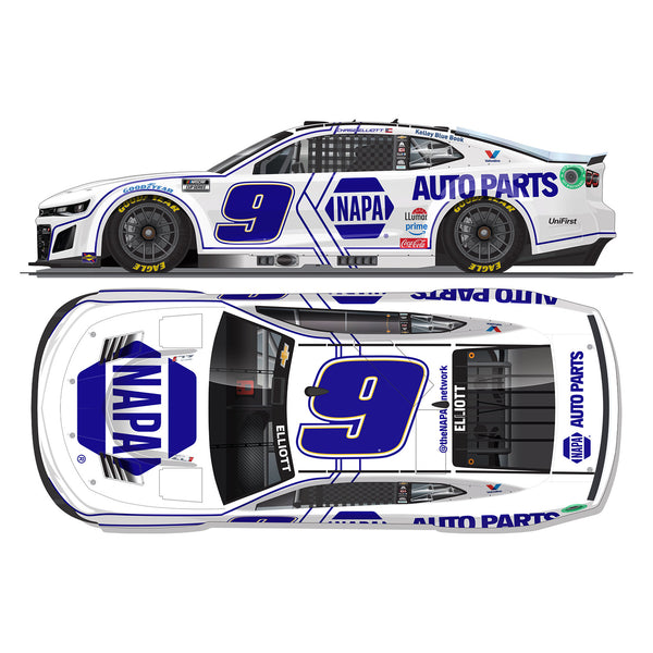 Chase Elliott NAPA White 1:64 Standard 2025 Diecast Car #9 NASCAR