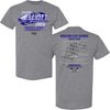 Chase Elliott 2026 NASCAR Cup Series Schedule T-Shirt Gray