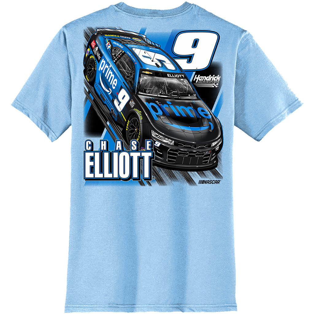 Chase Elliott 2026 Amazon Prime Ice Blue 2-Spot T-Shirt #9 NASCAR