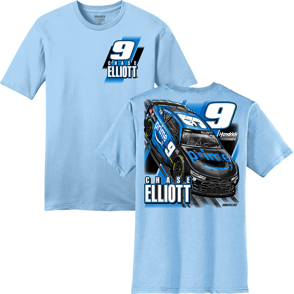 Chase Elliott 2026 Amazon Prime Ice Blue 2-Spot T-Shirt #9 NASCAR