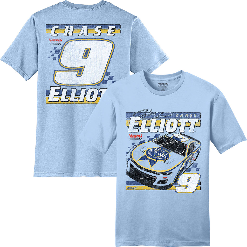 Chase Elliott 2025 Kelly Blue Book Ice 2-Spot T-Shirt Blue #9 NASCAR