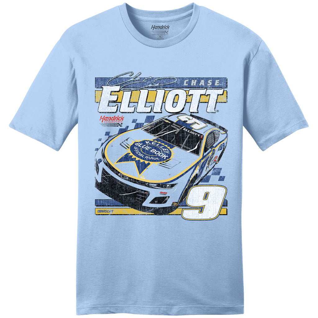 Chase Elliott 2025 Kelly Blue Book Ice 2-Spot T-Shirt Blue #9 NASCAR