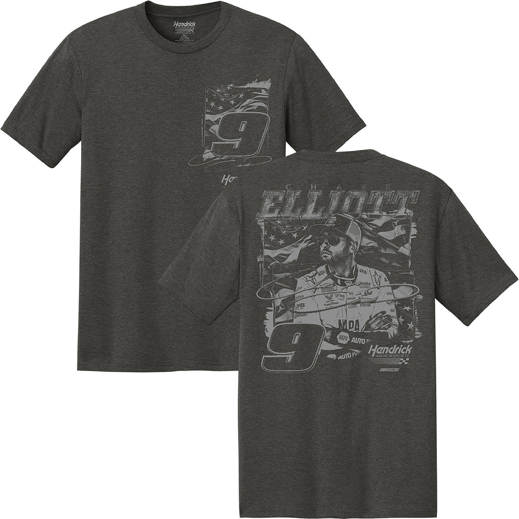 Chase Elliott 2026 NAPA Charcoal Lifestyle 2-Spot T-Shirt #9 NASCAR