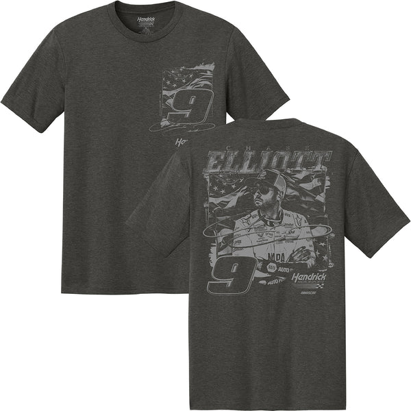 Chase Elliott 2026 NAPA Charcoal Lifestyle 2-Spot T-Shirt #9 NASCAR