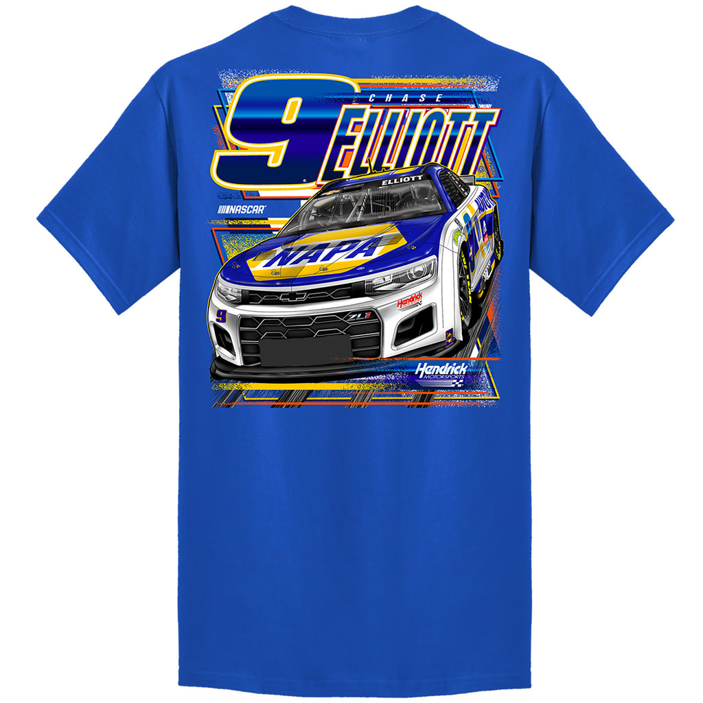 Chase Elliott 2026 NAPA Fast Royal 2-Spot T-Shirt Blue #9 NASCAR