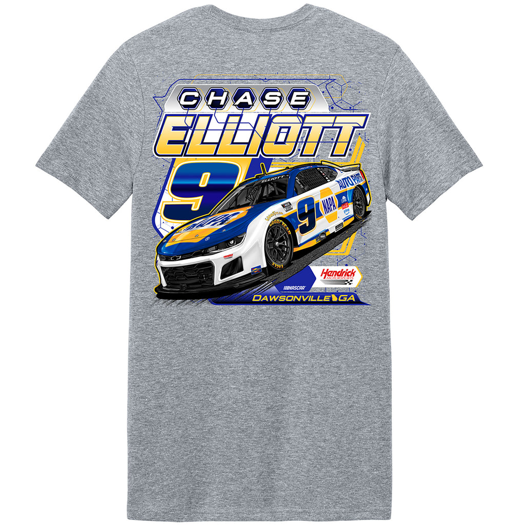 Chase Elliott 2026 NAPA Kinetic 2-Spot T-Shirt Gray #9 NASCAR