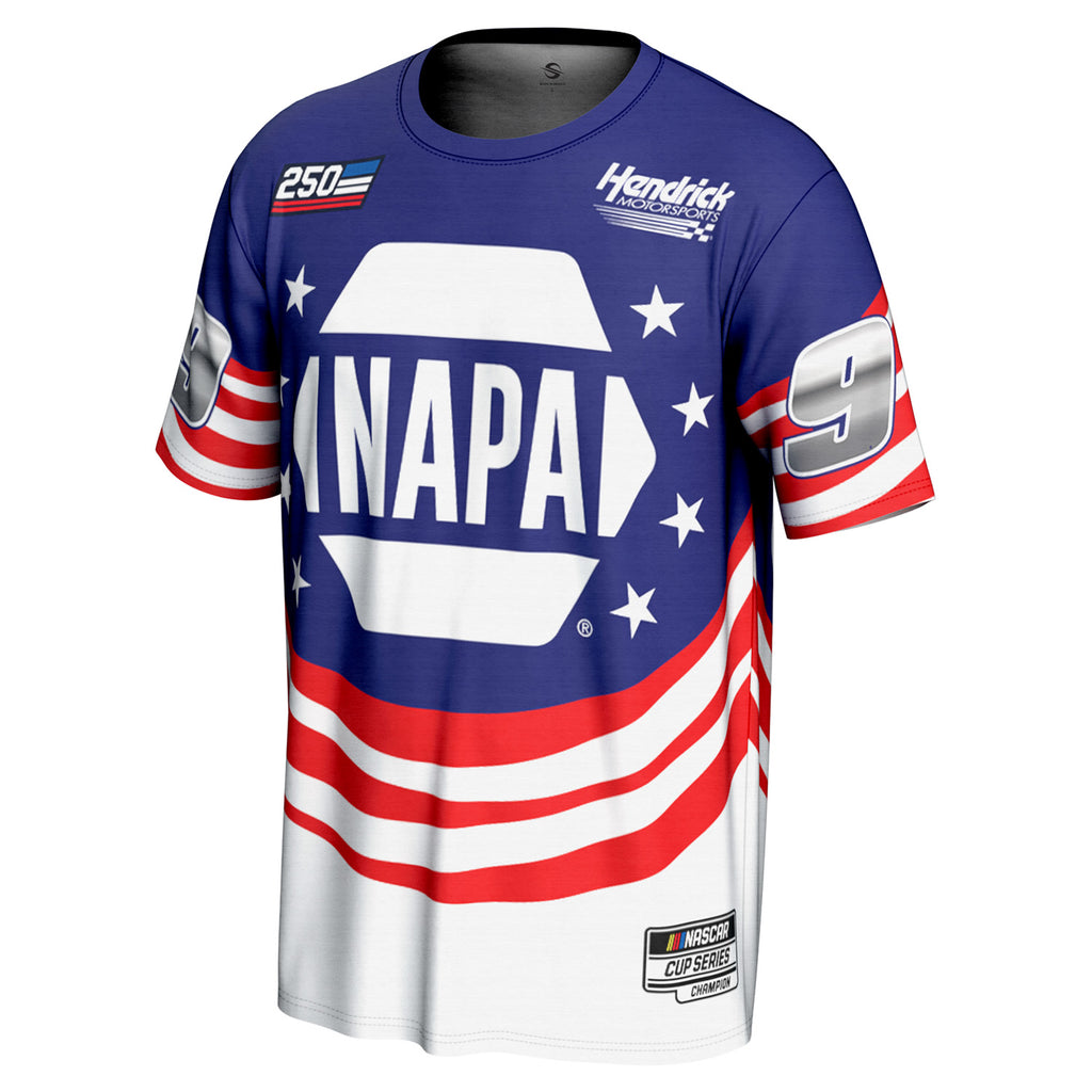 Chase Elliott 2026 NAPA Patriotic Charlotte Sublimated ProSphere T-Shirt #9 NASCAR
