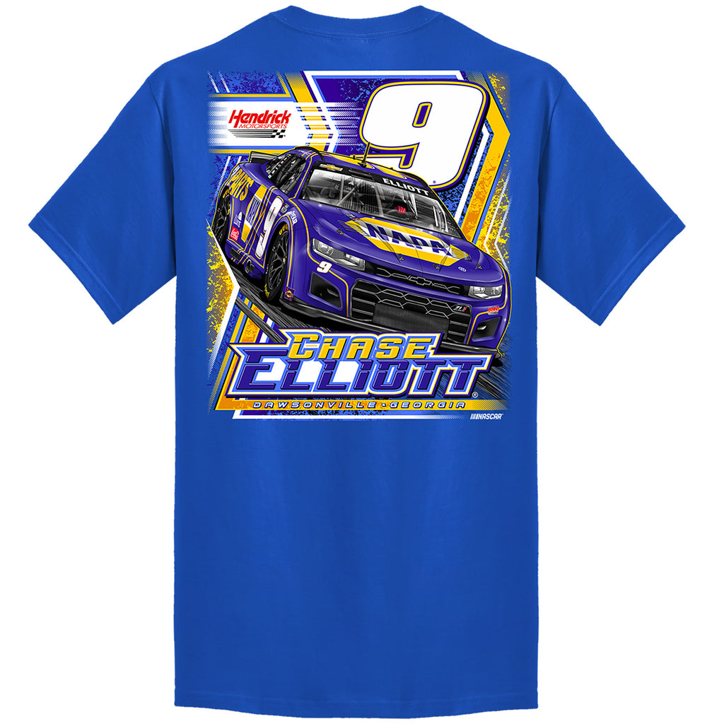 Chase Elliott 2025 NAPA Royal Car 2-Spot T-Shirt Blue #9 NASCAR