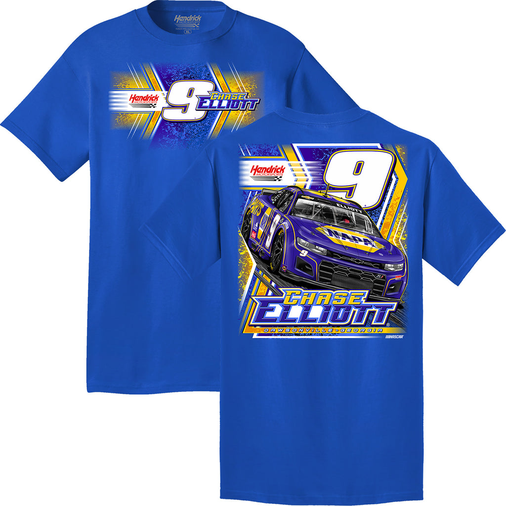 Chase Elliott 2025 NAPA Royal Car 2-Spot T-Shirt Blue #9 NASCAR