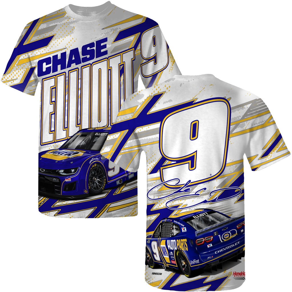 Chase Elliott 2025 Sublimated NAPA Total Print T-Shirt #9 NASCAR