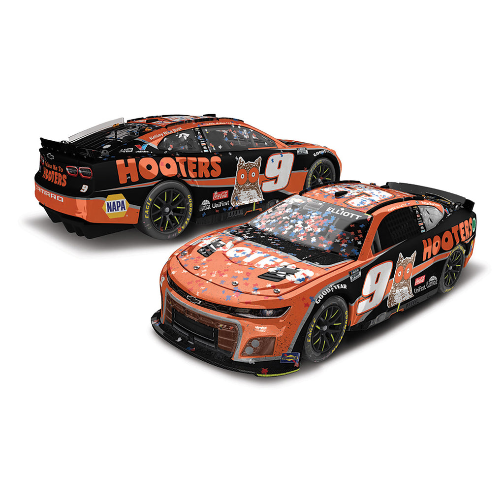 Chase Elliott Texas Race Win 1:24 Standard 2024 Diecast Car Hooters #9 NASCAR