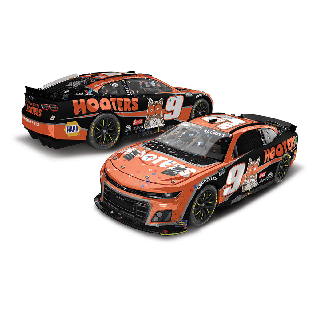 Chase Elliott Texas Race Win 1:24 Standard 2024 Diecast Car Hooters #9 NASCAR